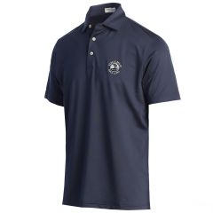Pebble Beach Solid Performance Jersey Polo by Peter MIllar-Navy-XL