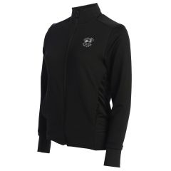 Pebble Beach Women's Textured Full Zip Jacket by Adidas-Black-XL