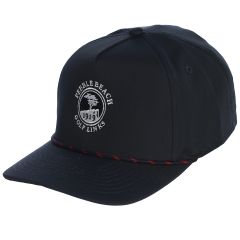 Pebble Beach Performance Rope Hat by Imperial Headwear-Navy &amp; Red