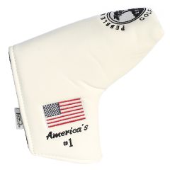 Pebble Beach Solid Blade Putter Cover-White