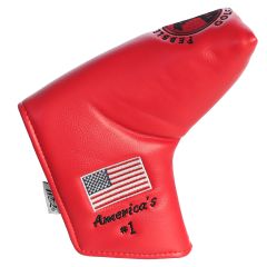 Pebble Beach Solid Blade Putter Cover-Red
