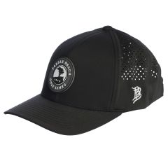 Pebble Beach Curved Rogue Performance Hat by Branded Bills-Black