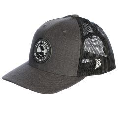 Pebble Beach Curved Rogue Trucker Hat by Branded Bills-Charcoal