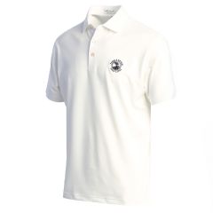 Pebble Beach Solid Performance Jersey Polo by Peter MIllar-White-2XL