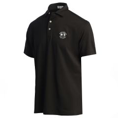 Pebble Beach Solid Polo by Peter MIllar-Black-M