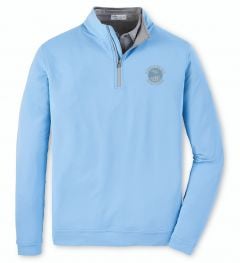 Pebble Beach Perth Quarter-Zip by Peter Millar-Light Blue-S