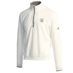 Pebble Beach 1/4 Zip Pullover by Adidas-White Heather-S