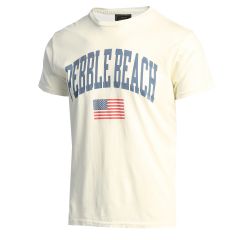 Pebble Beach USA Flag Tee by Wildcat Retro-M