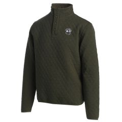 Pebble Beach Quilted Snap Collar Pullover by Divots