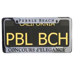 Pebble Beach Concours d'Elegance License Plate Frame