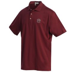 Pebble Beach Solid Polo by Peter Millar-Burgundy-2XL