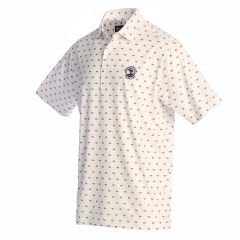 Pebble Beach Flag Polo by Donald Ross-White-S