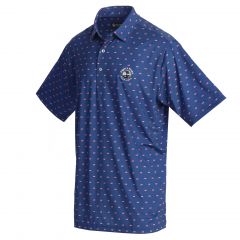 Pebble Beach Flag Polo by Donald Ross-Navy-M