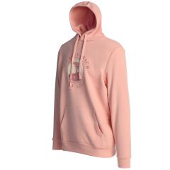 Pebble Beach Pink Velvet Feel Logo Hoodie by American Needle-XS