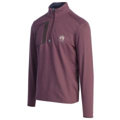 Pebble Beach Performance Jersey 1/4 Zip Pullover by Ralph Lauren-Grape-S