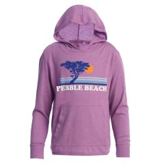 Pebble Beach Youth Grape Sunset Hoodie by Garb