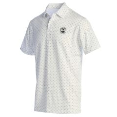 Pebble Beach Signature Dot Performance Polo by Dunning-White-M