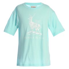Pebble Beach Youth Forest Stag Tee by American Needle-Bright Blue-XL