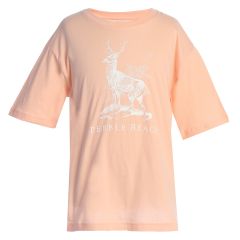 Pebble Beach Youth Forest Stag Tee by American Needle-Peach-XS