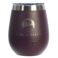 Pebble Beach 10oz Rambler Wine Tumbler by Yeti-Purple