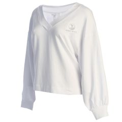 Pebble Beach VIP Treatment Cloud French Terry Top by Travis Mathew-White-S