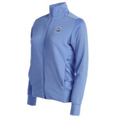 Pebble Beach Women's Textured Full Zip Jacket by Adidas-Blue-S