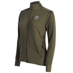 Pebble Beach Women's Textured Full Zip Jacket by Adidas-Olive-XS