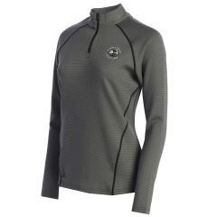 Pebble Beach Women's 1/4 Zip Knit Pullover by Adidas-Black-XS
