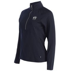 Pebble Beach Adapt Eco Knit 1/4 Zip Pullover by Cutter &amp; Buck-Navy-M