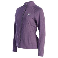 Pebble Beach Women's Adapt Eco Knit Full Zip Jacket by Cutter &amp; Buck-Purple-S