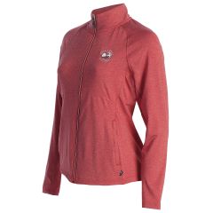 Pebble Beach Women's Adapt Eco Knit Full Zip Jacket by Cutter &amp; Buck-Red-XS