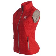 Pebble Beach Women's Rainer PrimaLoft Eco Puffer Vest by Cutter &amp; Buck-Red-XS