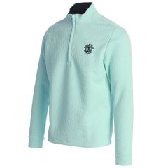 Pebble Beach DWR Quarter Zip Pullover by adidas-S-Turquoise