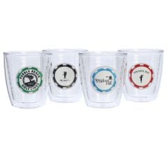 The Courses Set of 4 Poker Chip Patch 12oz Tumblers by Tervis