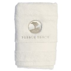 Pebble Beach Luxury Logo Bath Towel-Tan