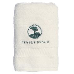 Pebble Beach Luxury Logo Hand Towel-Forest