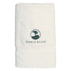 Pebble Beach Luxury Logo Bath Towel-Forest