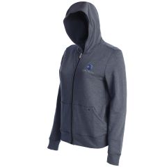 Pebble Beach Women's Cloud Fleece Full Zip Hoodie by Travis Mathew-Blue-2XL