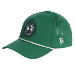 Pebble Beach Curved 5 Panel Rope Hat by Branded Bills -Green