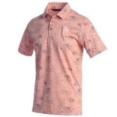 Pebble Beach Palm Stripe Polo by Travis Mathew-S