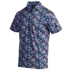 Pebble Beach Hawaiian Mack Polo by Donald Ross-Navy-M