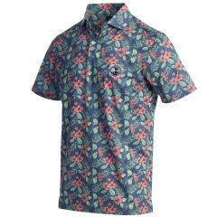 Pebble Beach Hawaiian Mack Polo by Donald Ross-Blue-S