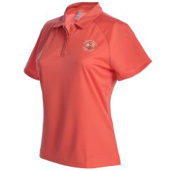 Pebble Beach Women's Heat Ready Polo by adidas-Orange-XS