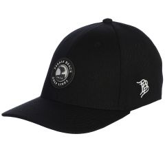 Pebble Beach Fitted Hat by Branded Bills-Black-SM/MD