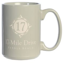 Pebble Beach 17 Mile Drive Ceramic Coffee Mug-Grey