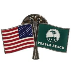 Pebble Beach Flags Lapel Pin