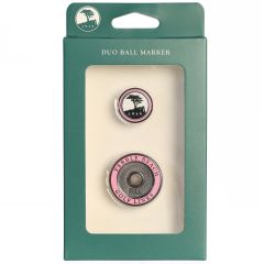 Pebble Beach Executive Duo Ball Marker-Pink