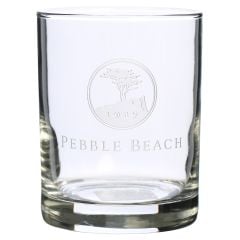 Pebble Beach Etched Logo Double Old Fashioned Glass