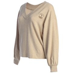 Pebble Beach Women's Cloud French Terry Top by Travis Mathew-Tan-XL