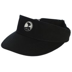 Pebble Beach Large Brim Adjustable Visor by Ahead-Black